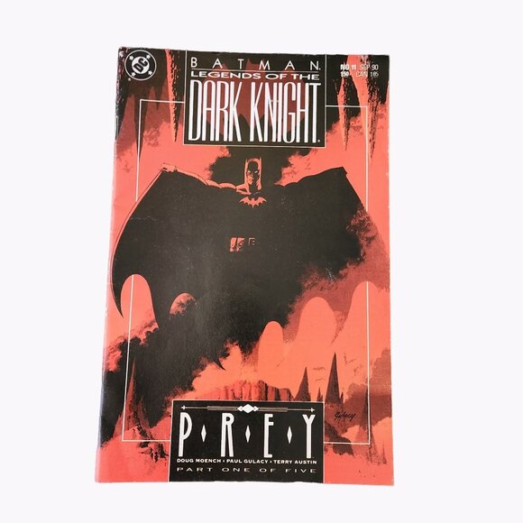 DC Batman Legends Of The Dark Knight Prey Part 1 1990 Comic Bagged Boarded - Picture 1 of 2